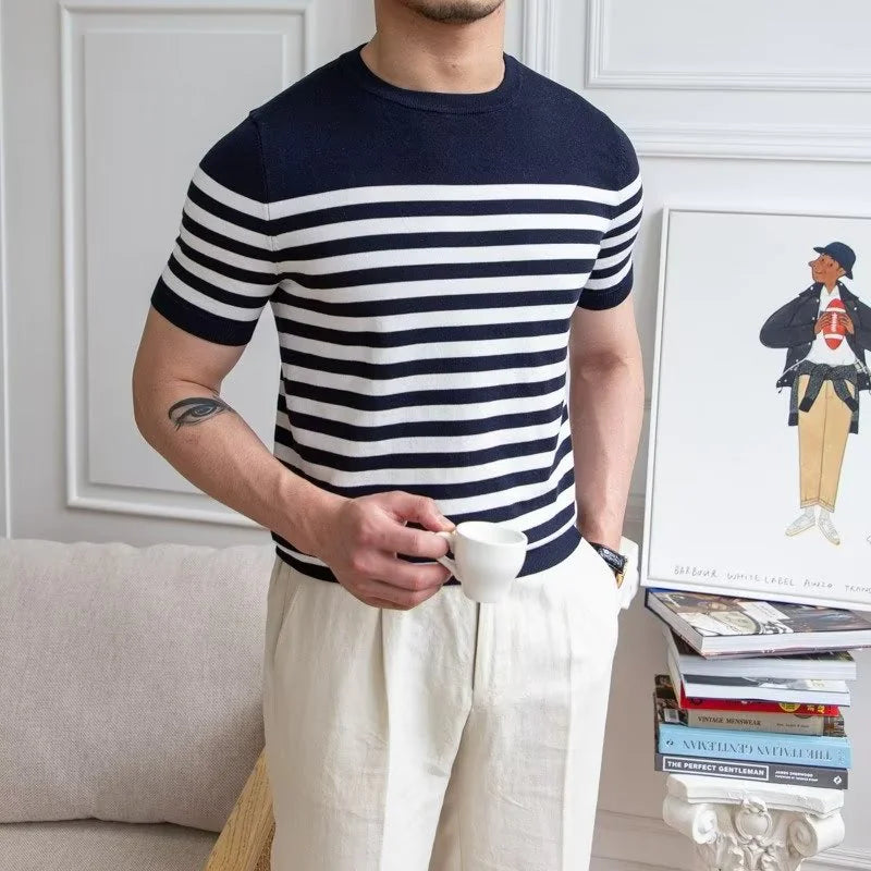 Men's Striped Short Sleeve T-Shirt