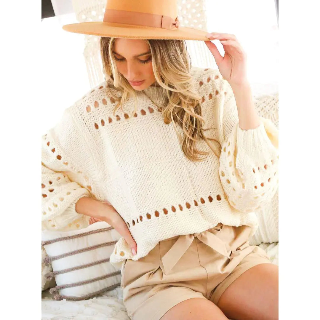 Open Knit Sweater