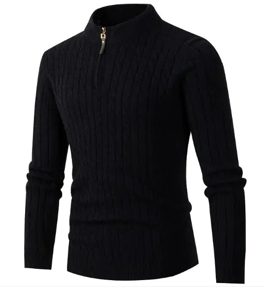 Cashmere Blend Sweater w/Zipper