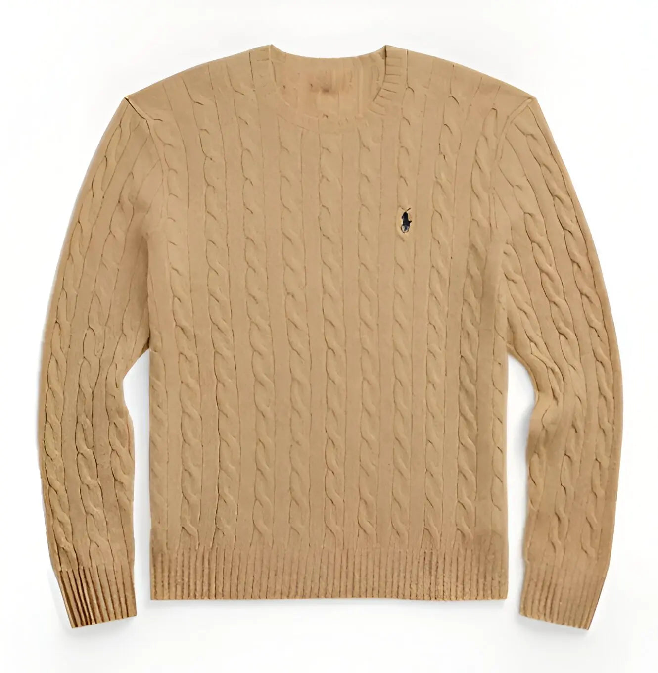 Cable-Knit Cotton Sweater