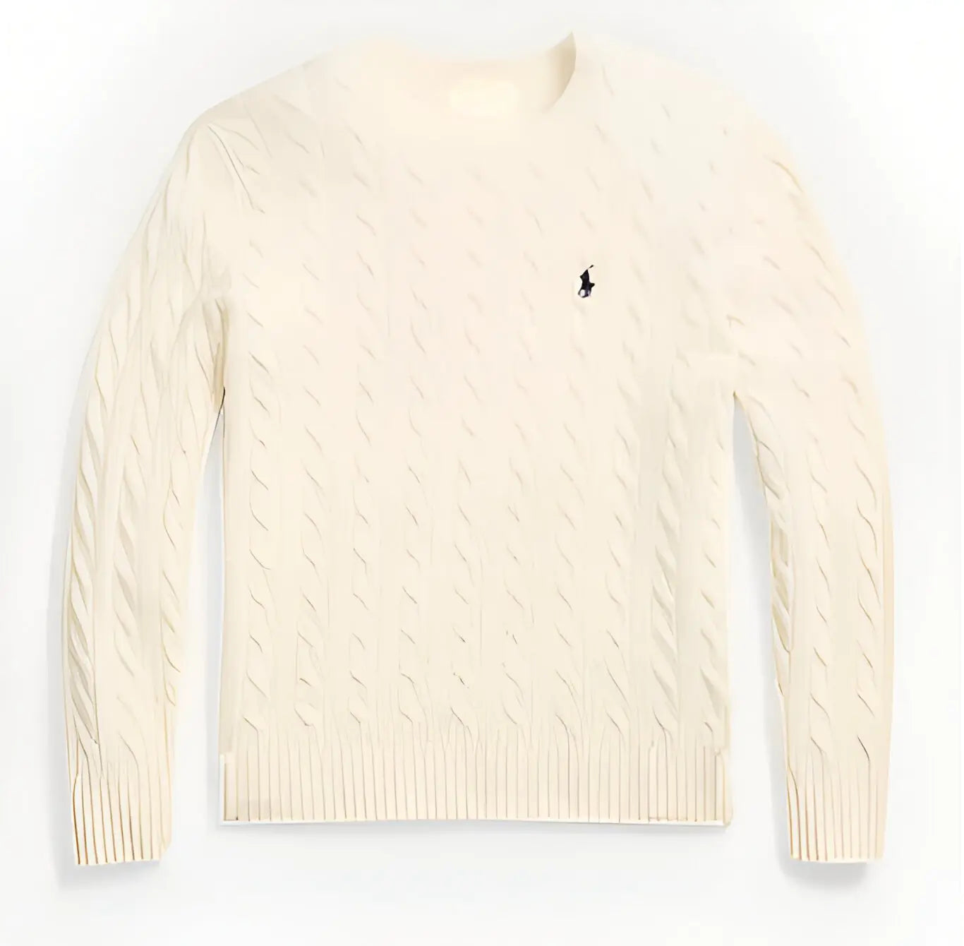 Cable-Knit Cotton Sweater