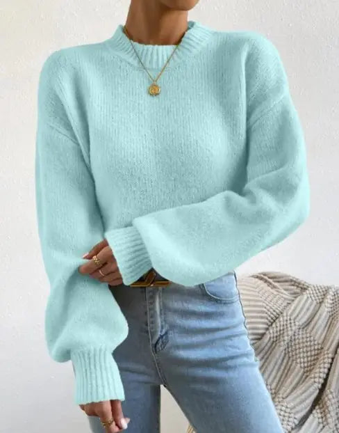 Half Turtleneck Knitted Sweater