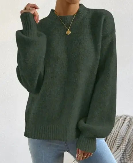 Half Turtleneck Knitted Sweater