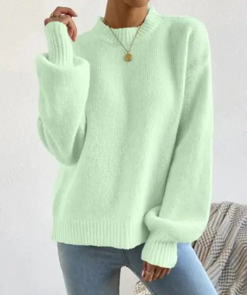 Half Turtleneck Knitted Sweater