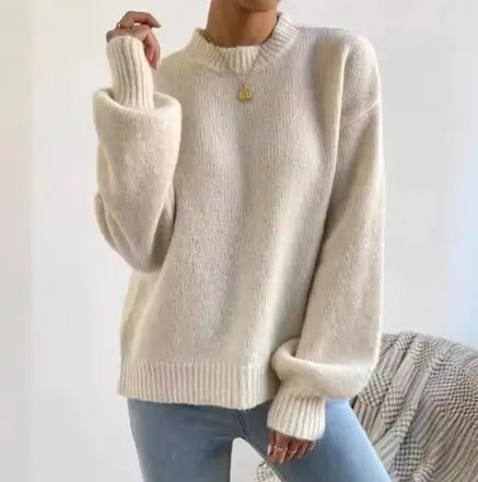 Half Turtleneck Knitted Sweater