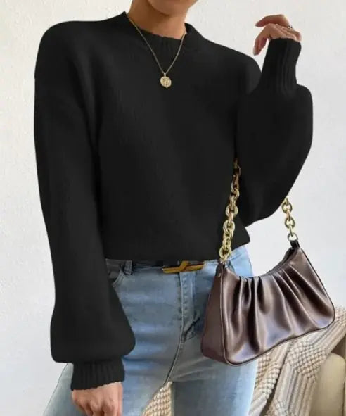 Half Turtleneck Knitted Sweater