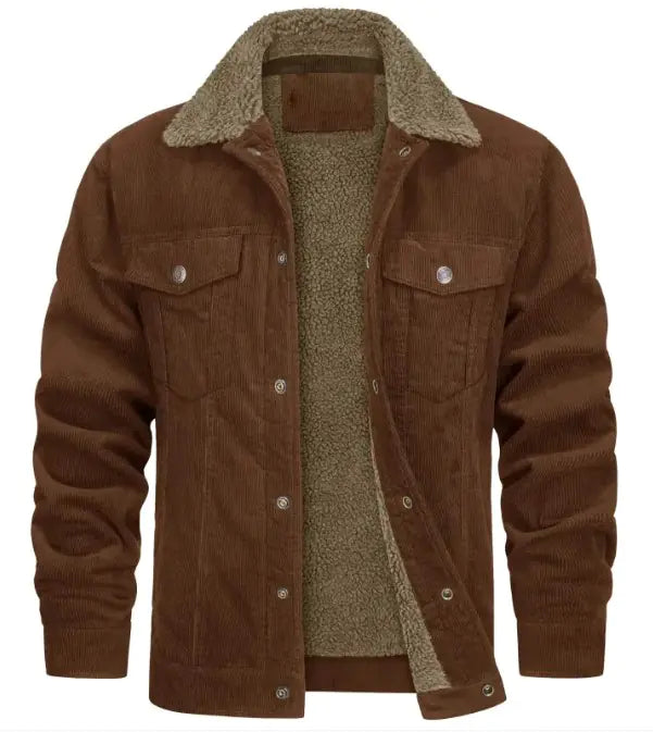 Corduroy Plush Jacket Coat