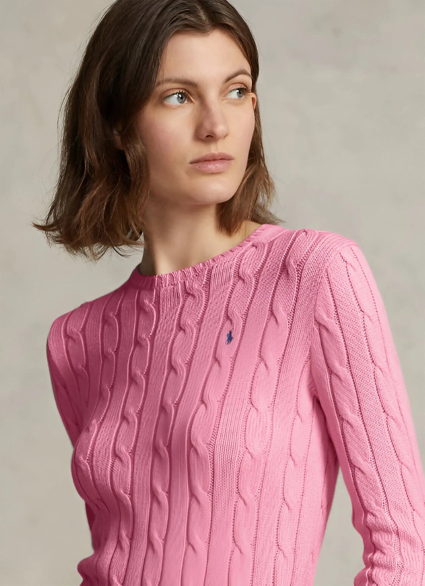 Cable-Knit Cotton Sweater