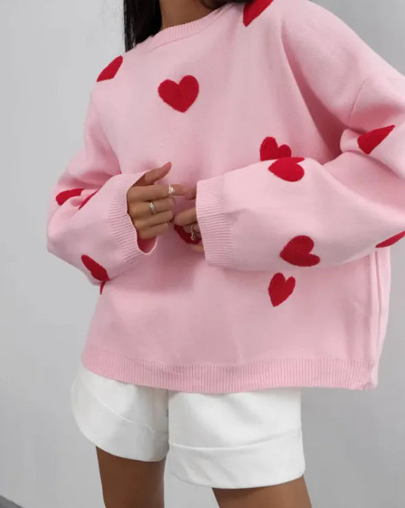 Cozy Heart Women's Sweater